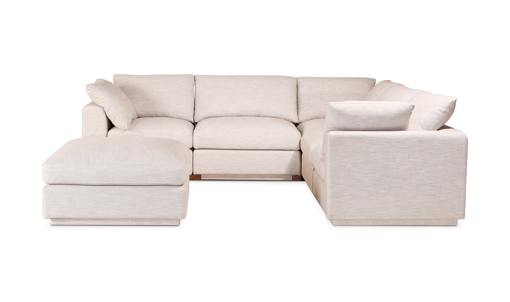 Justin Modular 6 pieces Sectional with Ottoman
