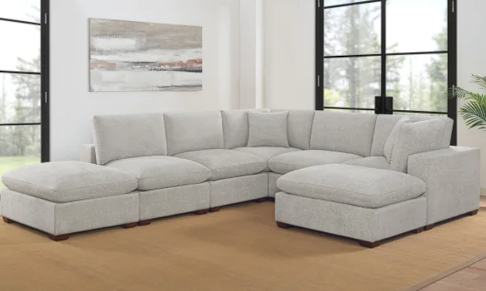 Thomasville Lowell 8-piece Fabric Modular Sectional