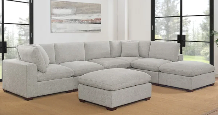 Thomasville Lowell 8-piece Fabric Modular Sectional