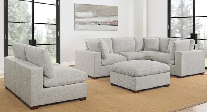 Thomasville Lowell 8-piece Fabric Modular Sectional