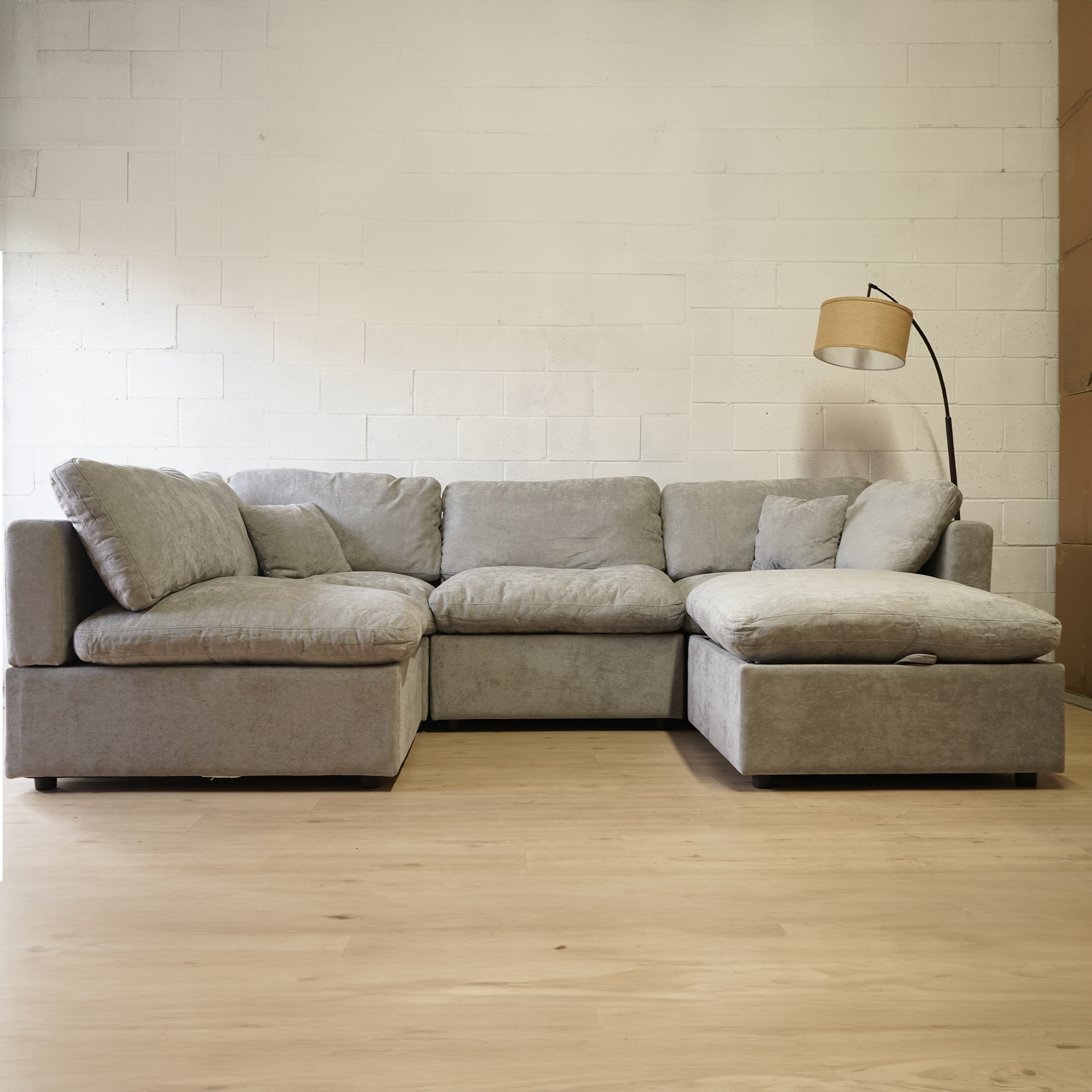 Cover Cloud 5 Pieces Modular Sofa - Light Grey